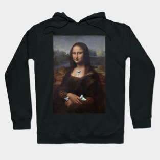 Mona Lisa Wears Shark Tooth Necklace Hoodie